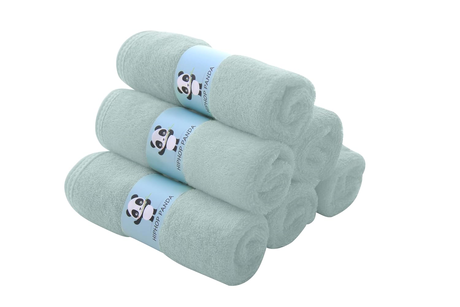 HIPHOP PANDA Baby Washcloths 6 Pack