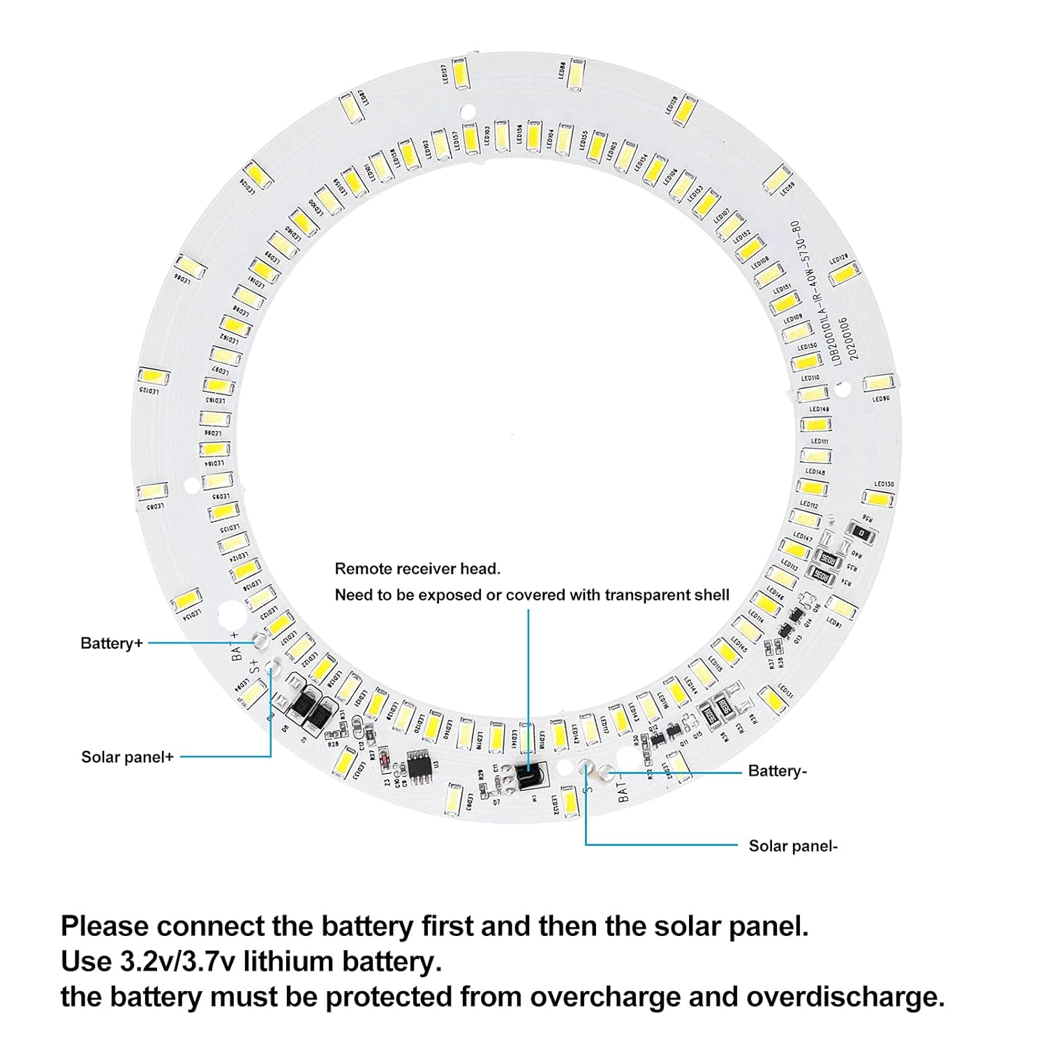 Gigicial Fielect 40W LED Chip Bulb Super Bright Floodlight with Remote Controller 1
