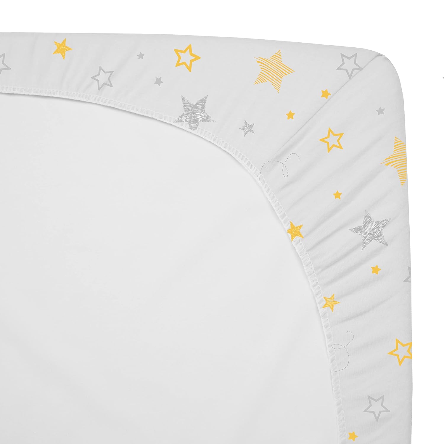 American Baby Company Crib Bedding Bundle Set Golden Yellow Star