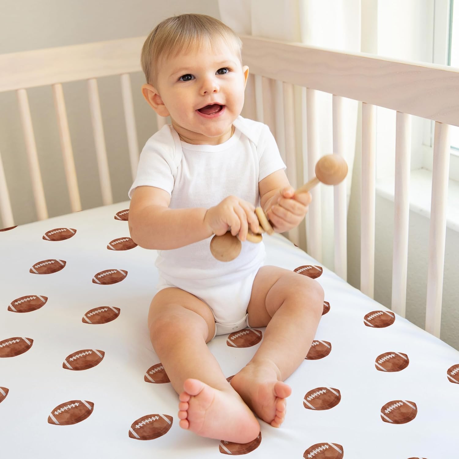 Sweet Jojo Designs Sports Themed Crib Sheets 3-Pack