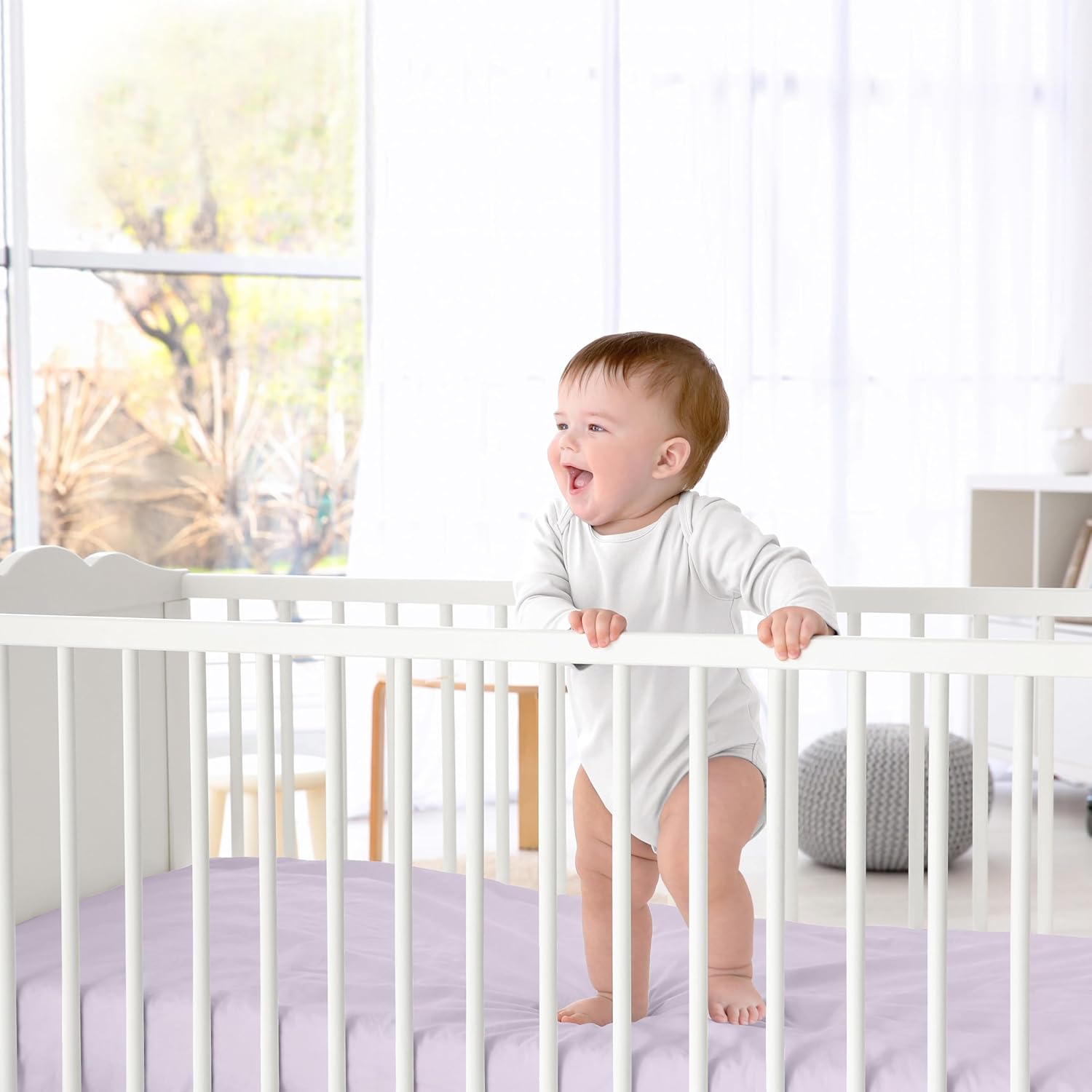 Sweet Jojo Designs Boho Crib Sheet Set 2 Pack Purple