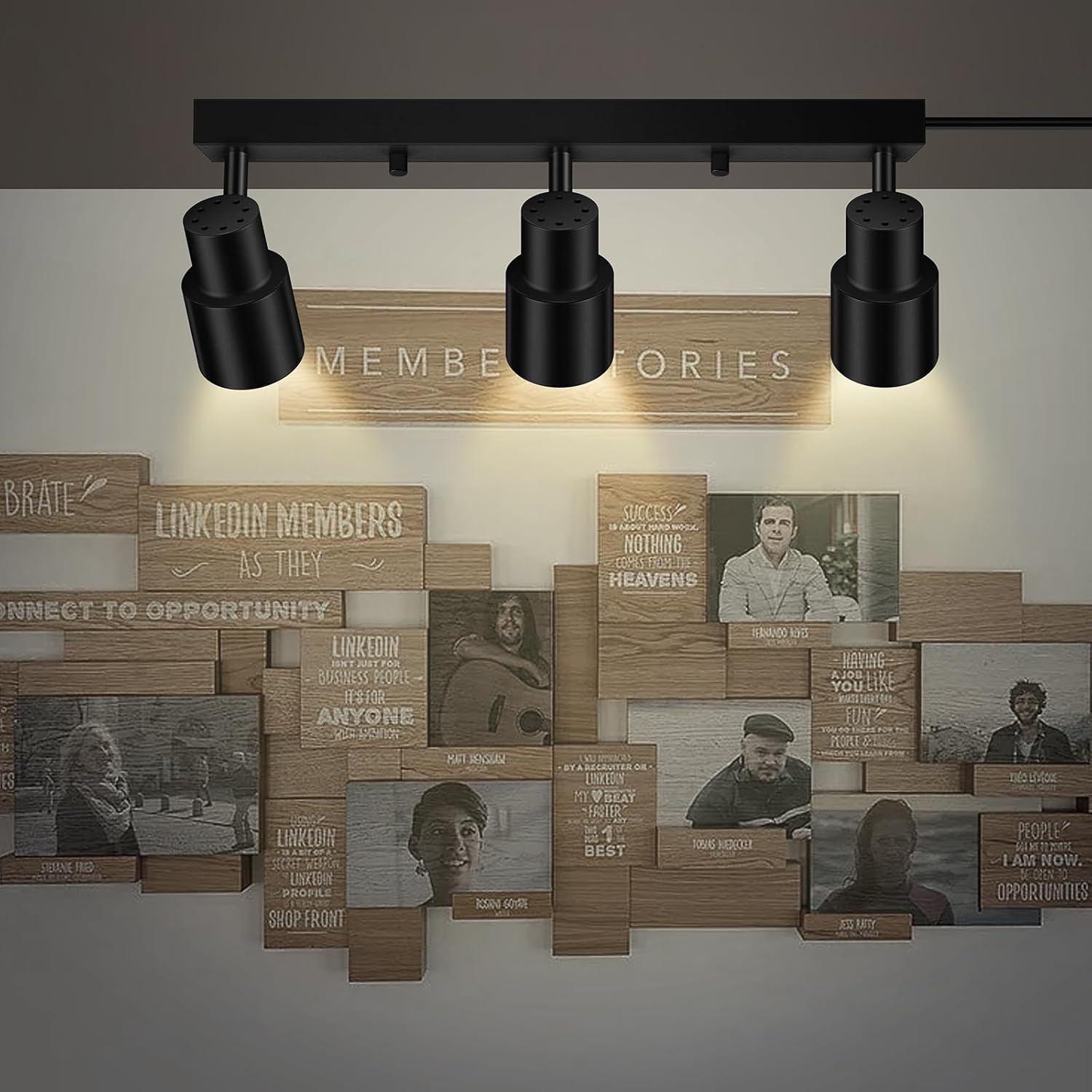 Bricosmocon 3 Light Black Track Lighting Ceiling Fixtures