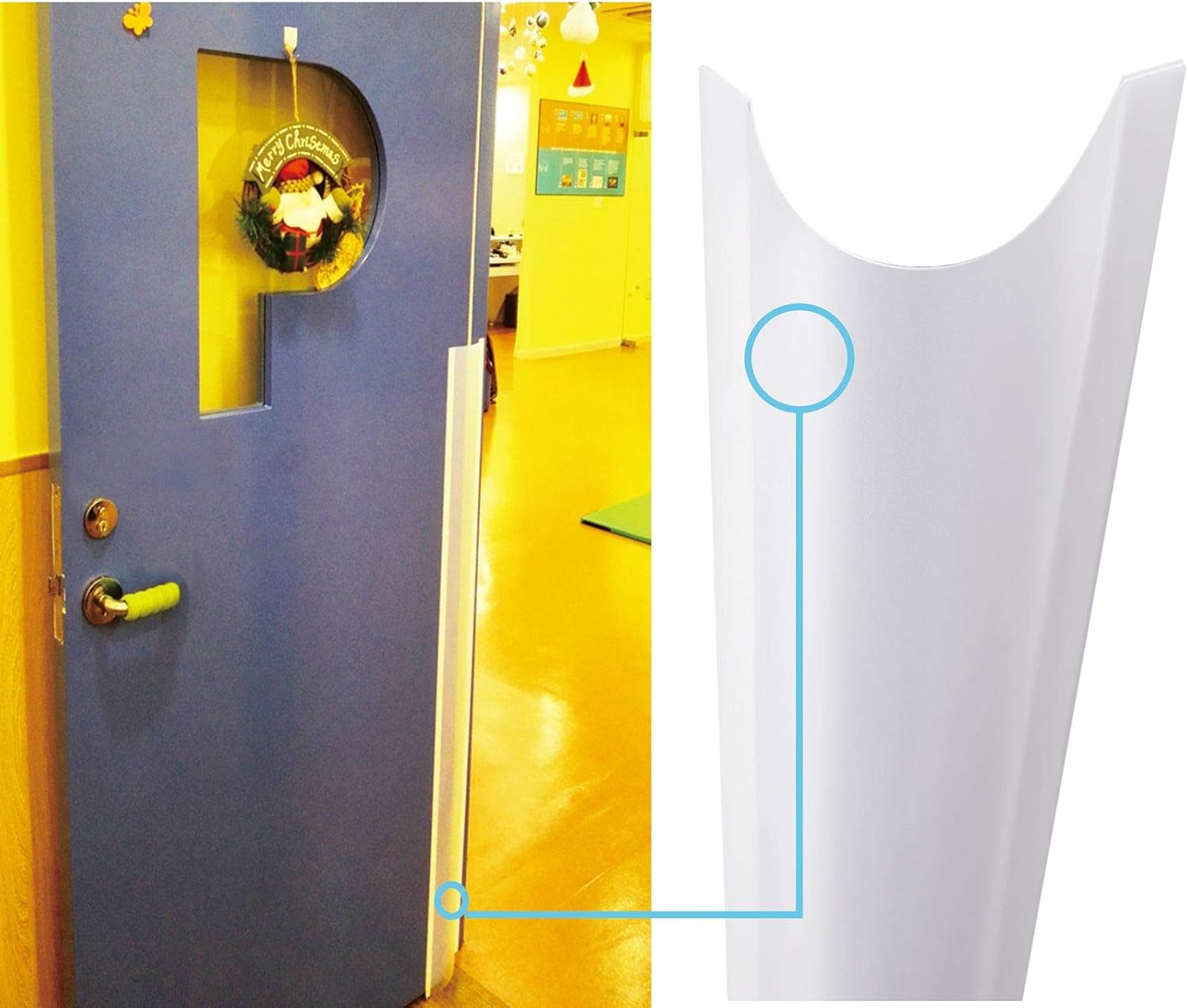 AILUOQI 4 Pack Door Jam Shield for Baby Pet Safety 1