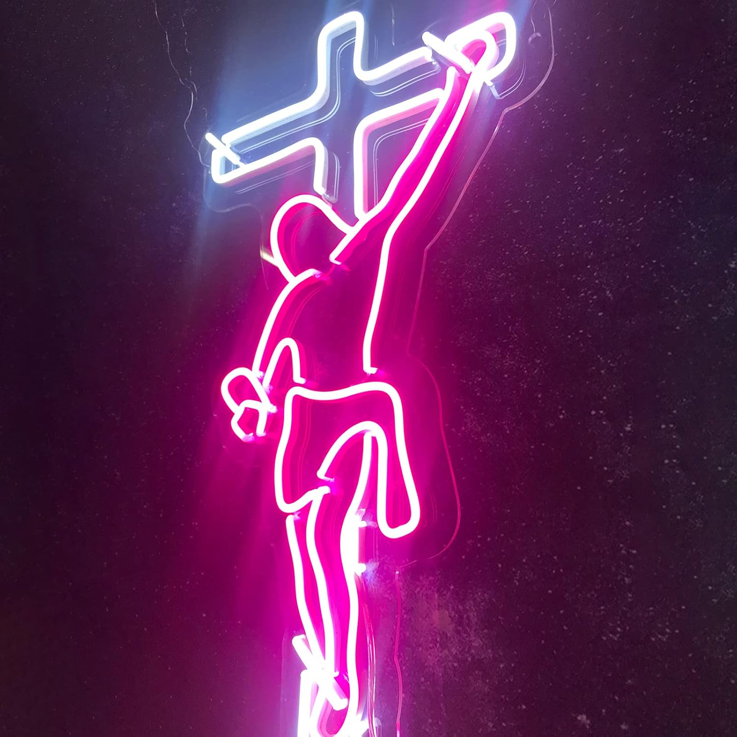 Jesus Cross Neon Sign 26 - Vibrant LED Wall Decor
