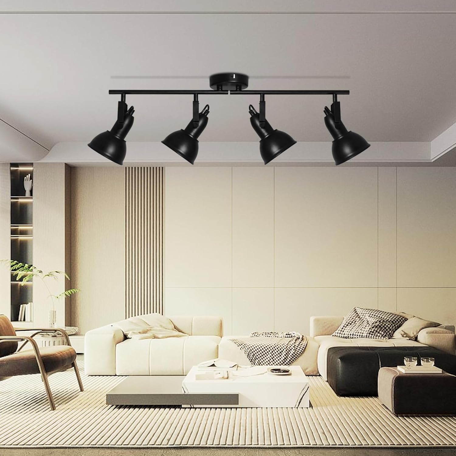 HiBay 4-Light Industrial Ceiling Track Lighting