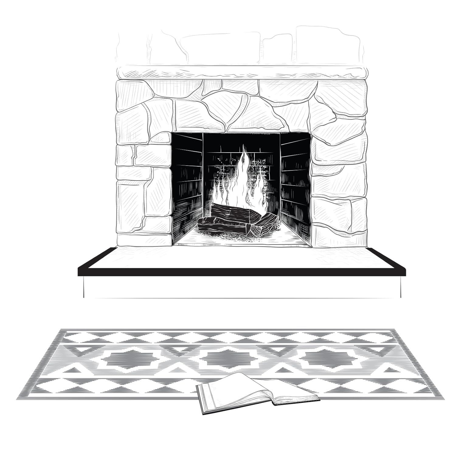 Cardinal Gates SPK Small Hearth Pad Kit - Gray 1