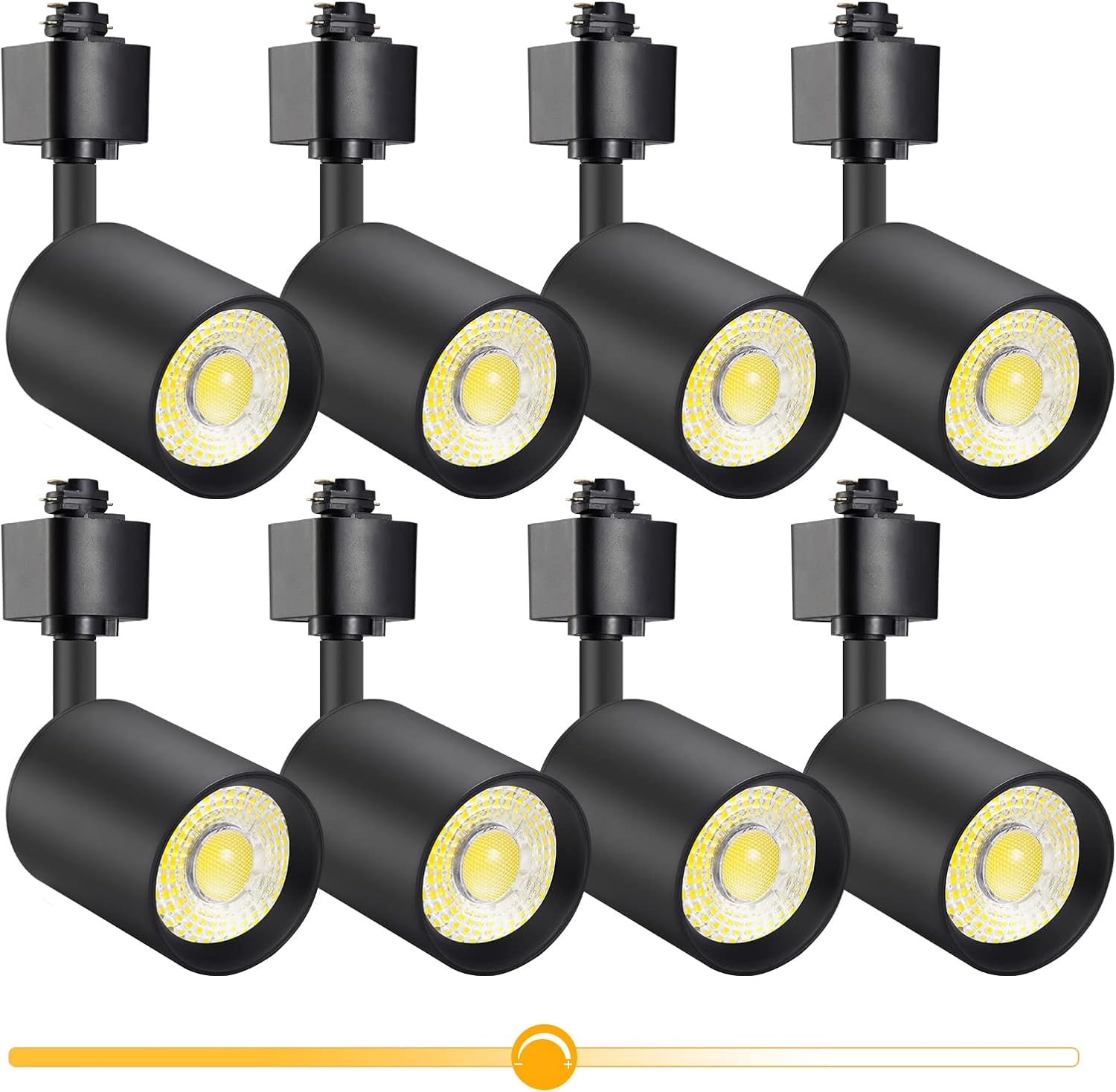 VANoopee 10W Dimmable LED Track Light Heads Black 8-Pack