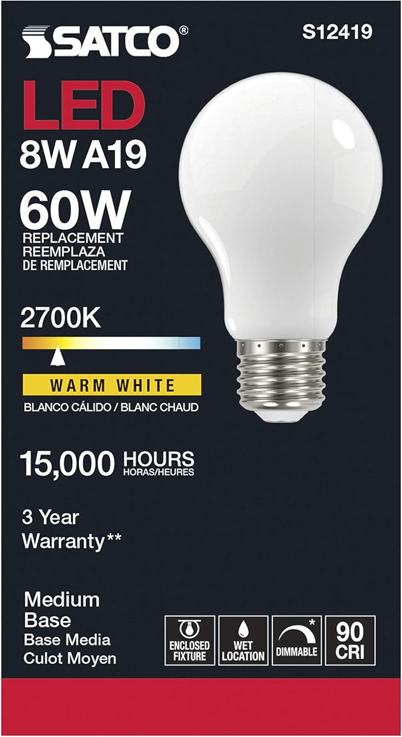 Satco 6 Pack LED Flush Mount Light Bulbs