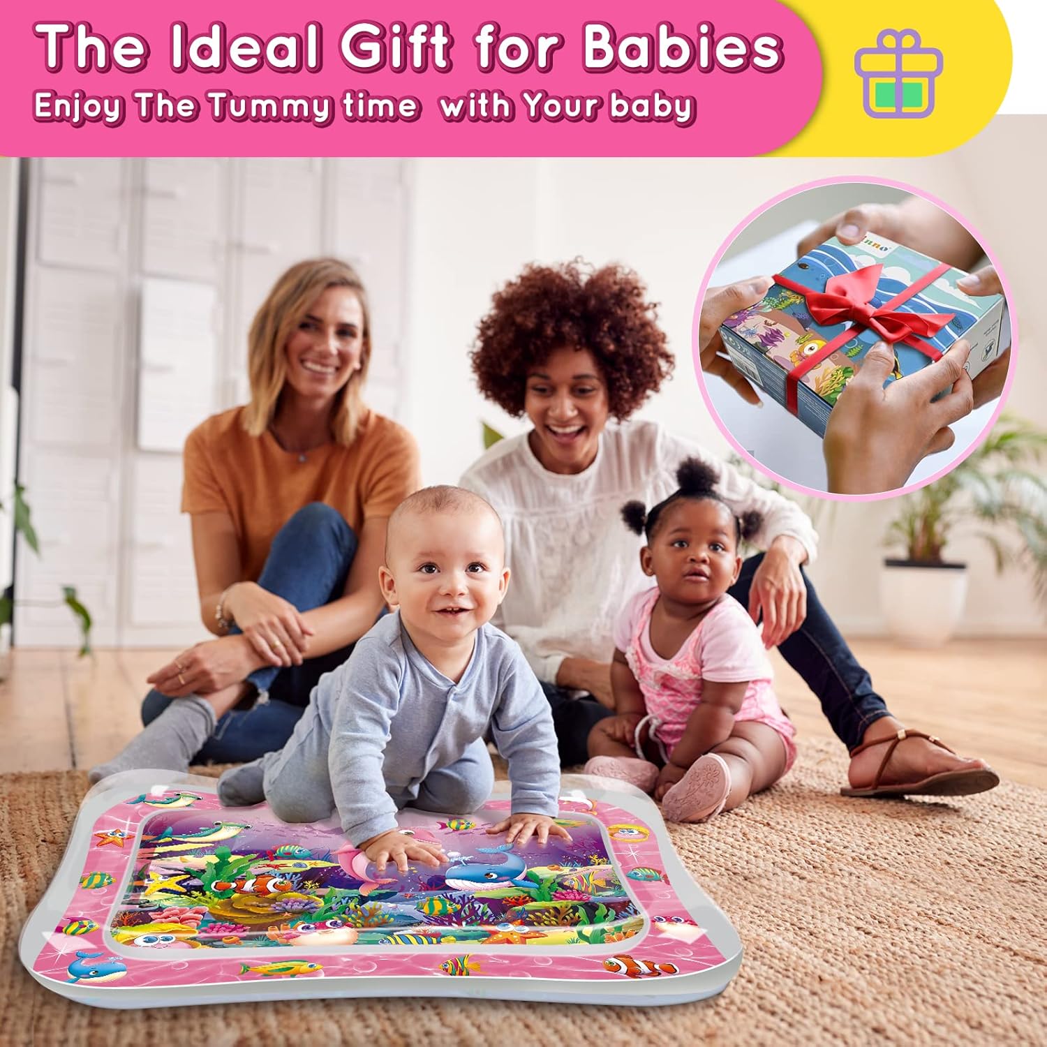 Infinno Tummy Time Water Mat for Babies 1