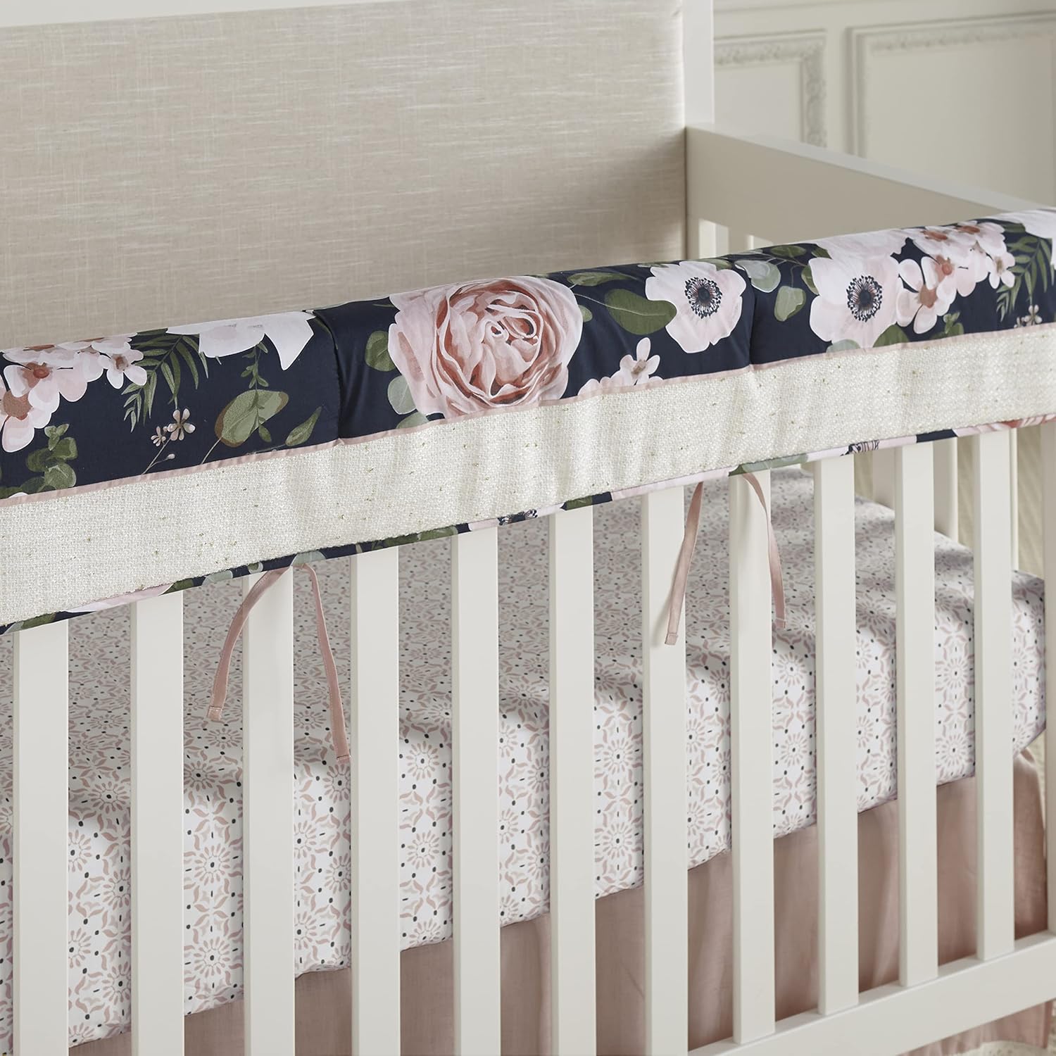Levtex Baby Crib Fitted Sheet - Floral Design