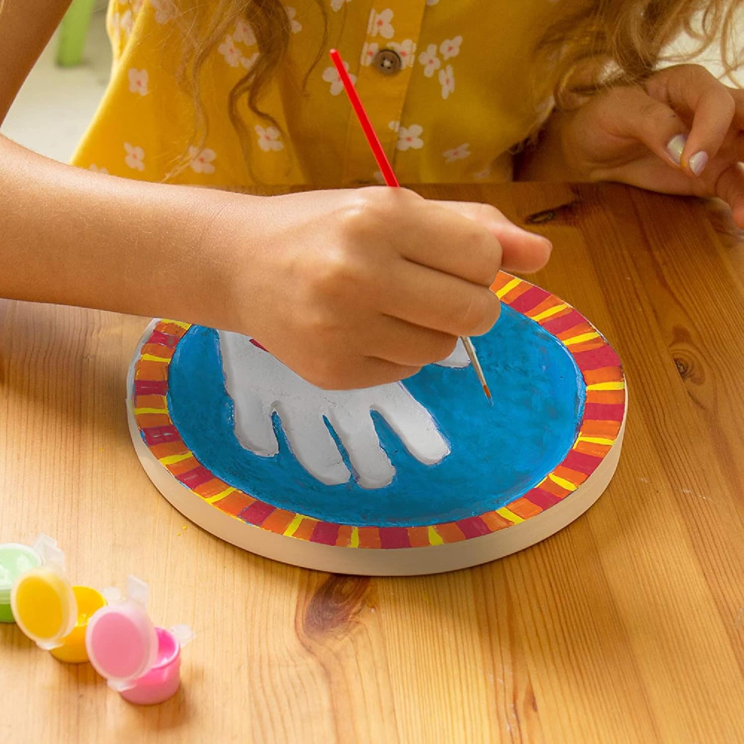Creative Roots Handprint Stone Kit with Paints and Mold 1