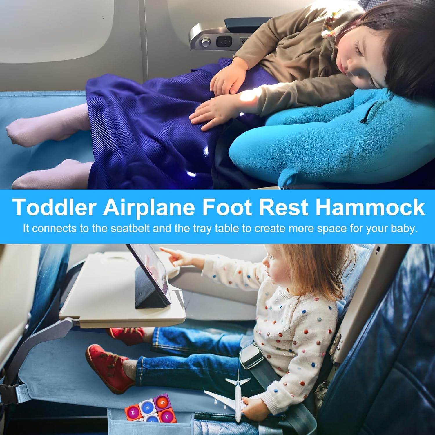Toddler Airplane Bed with Comfort Footrest