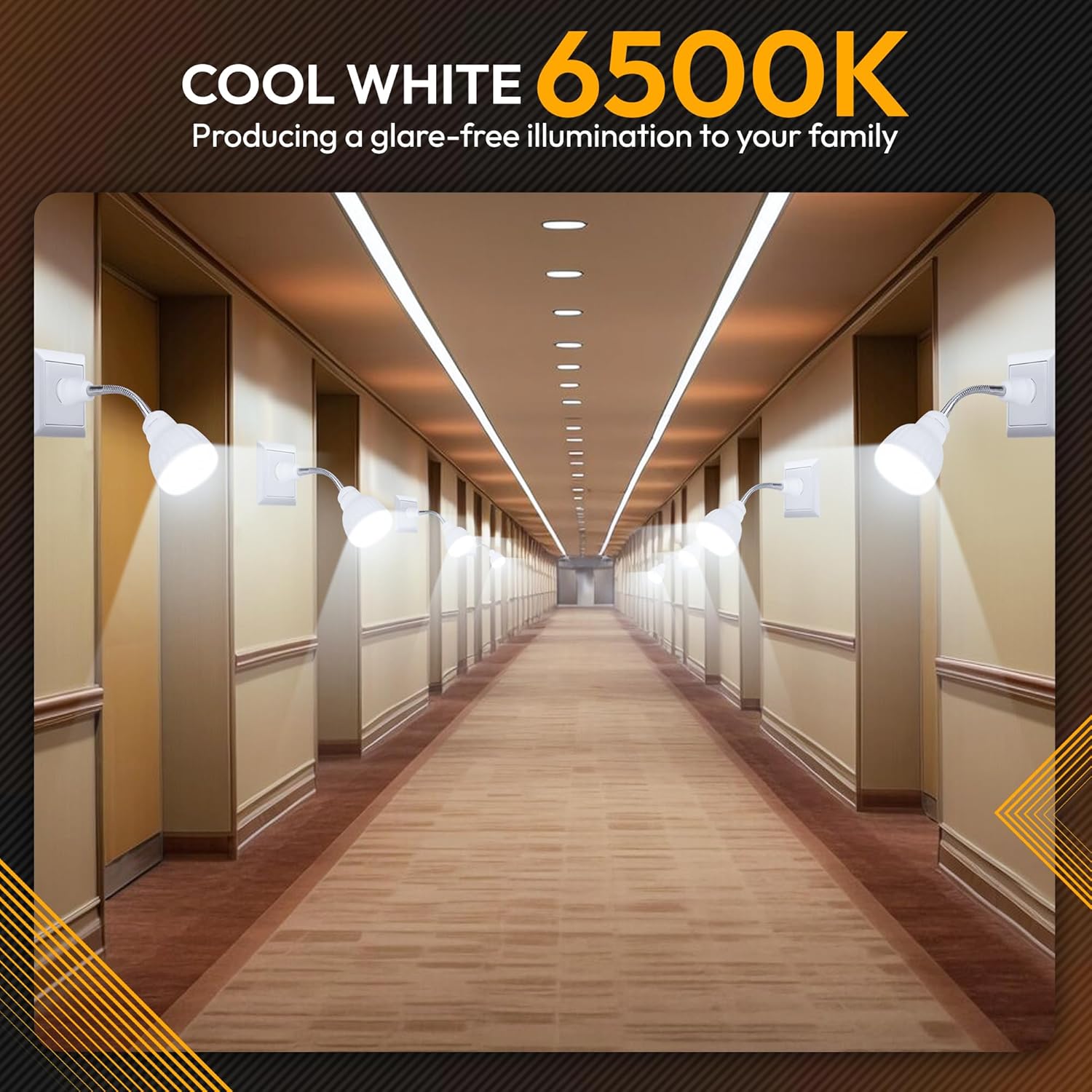 ShopN5 LED Motion Night Light with Flexible Neck