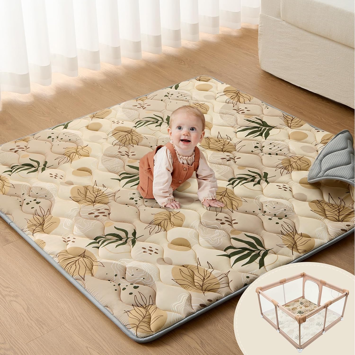 Blissful Diary 50x50 Play Mat for Baby and Toddlers