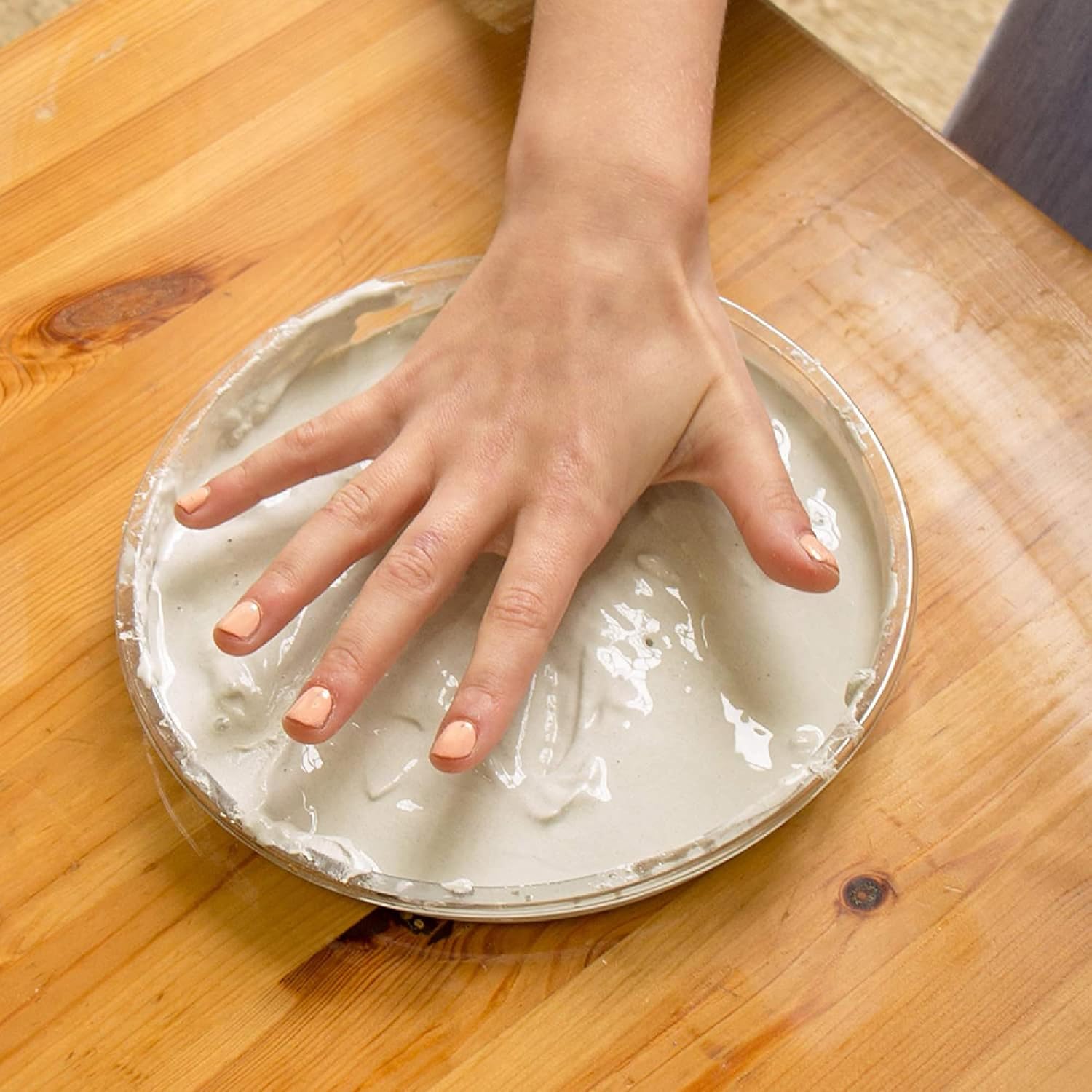 Creative Roots Handprint Stone Kit with Paints and Mold 1