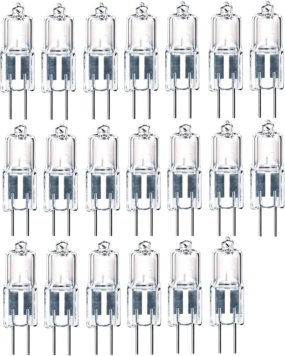 10pcs G4 Halogen Bulb 10W20W T3 JC Clear 24V Bi-Pin