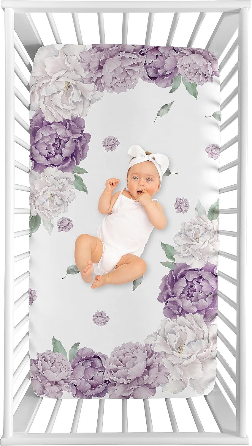 Sweet Jojo Designs Lavender Purple Crib Sheet