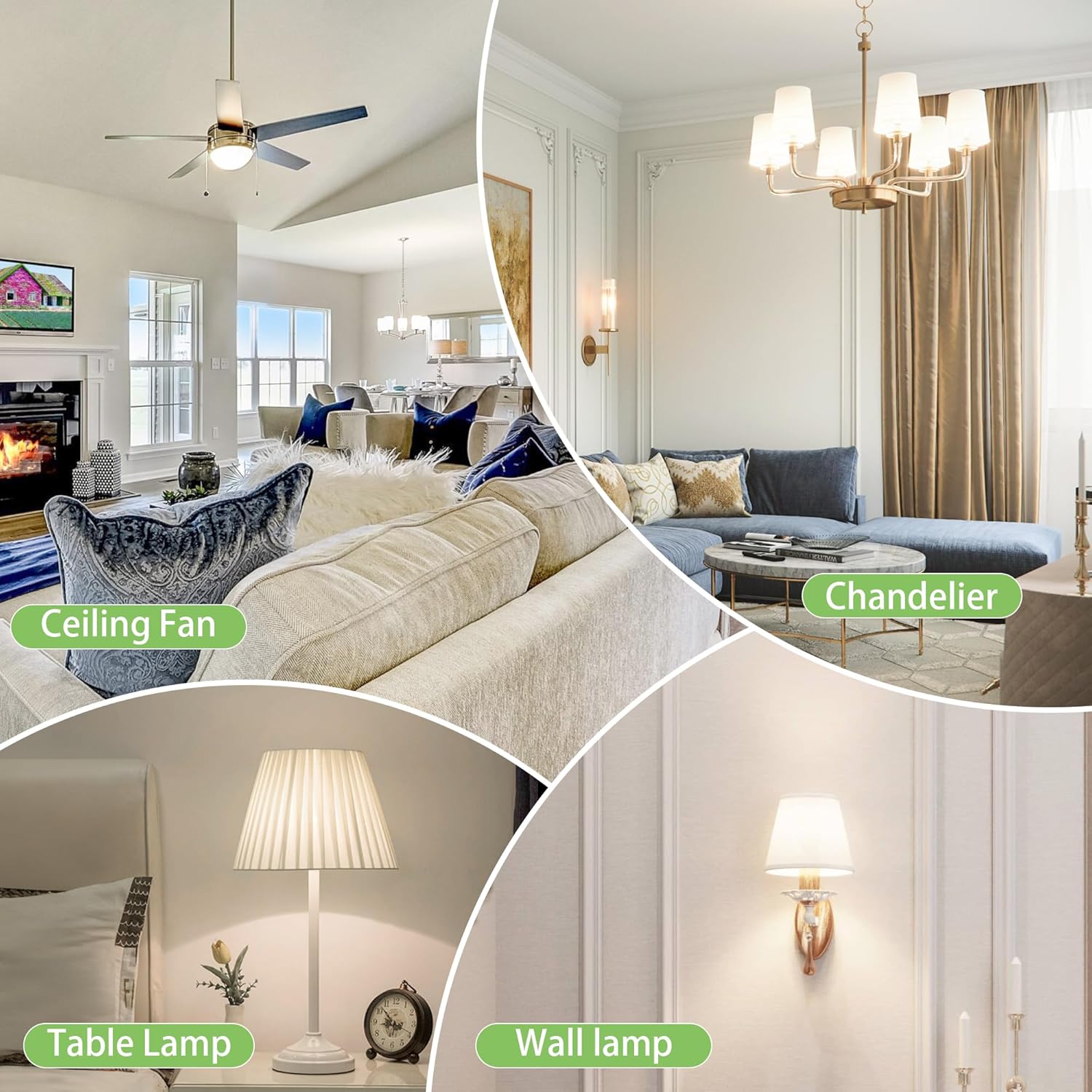 Hansang GU24 9W LED Bulb 4 Pack 4000K Natural White