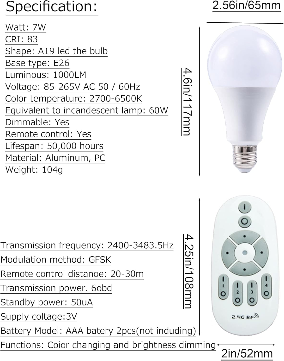 SKIVTGLAMP Remote Control Track Pendant Lamp with Adjustable Height and 3 LED Lights