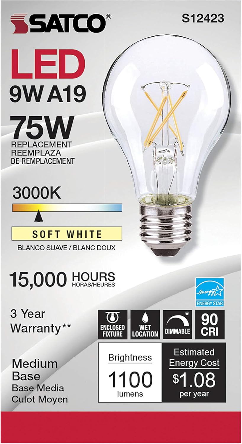 Satco 105W Flush Mount LED Light Bulb 1