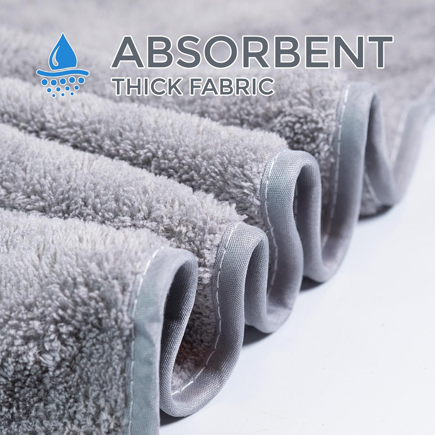 Iolys Hooded Baby Bath Towel 41x41 Large Grey