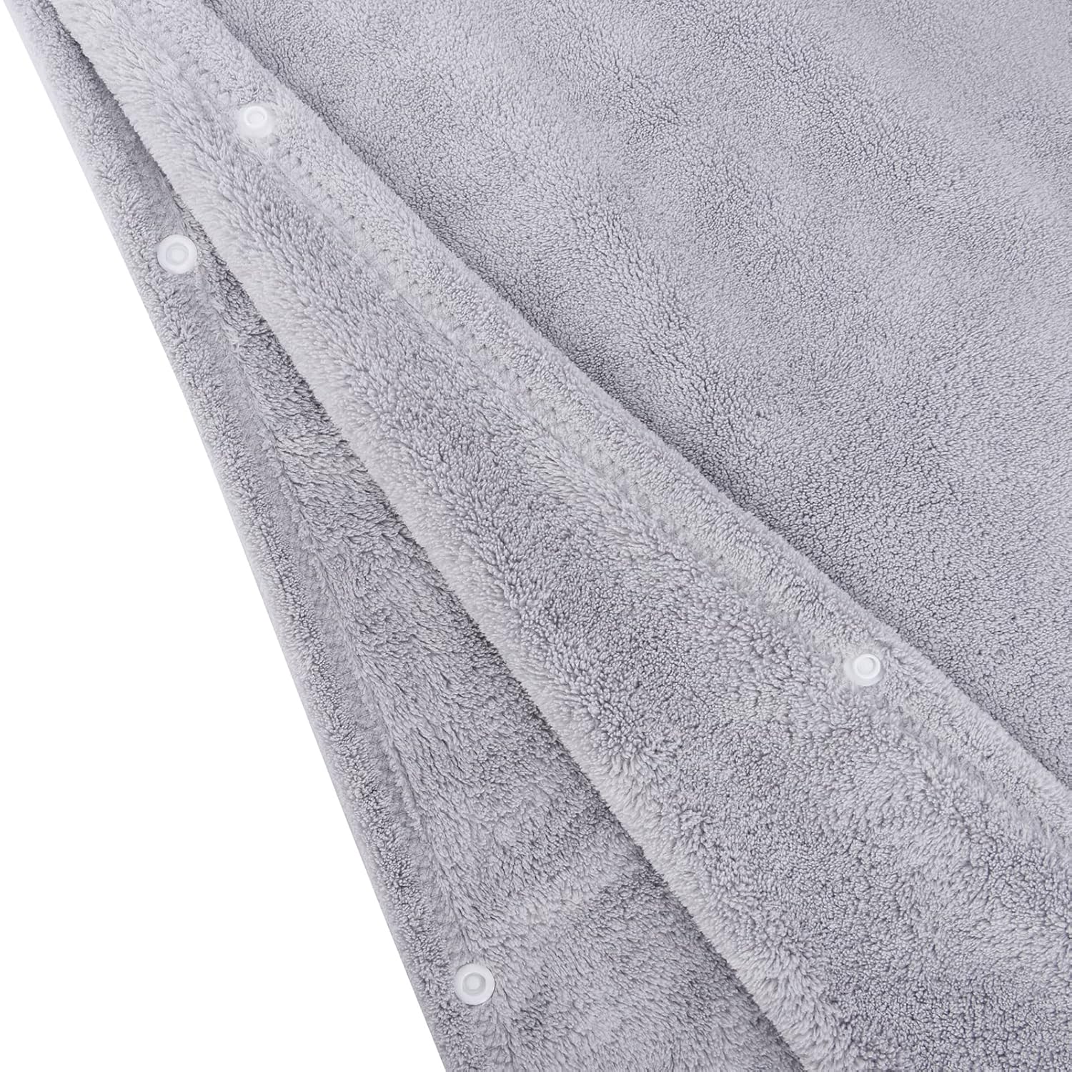 Bebamour Baby Bath Towel Set with Grey Elephant Design