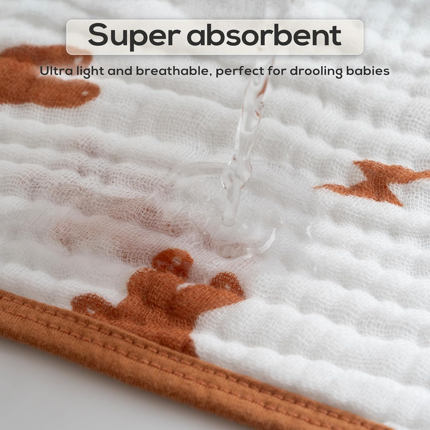 LILY O LAUREL Muslin Baby Towel Pack of 2