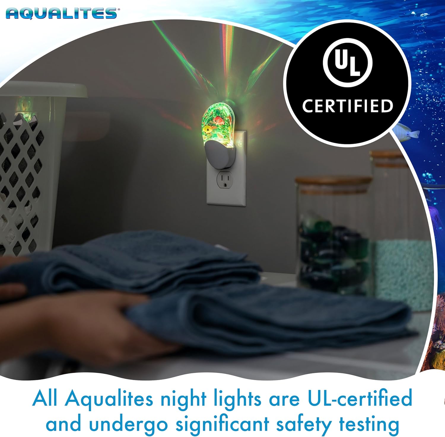 Lights By Night Tropical Aqualites LED Night Light