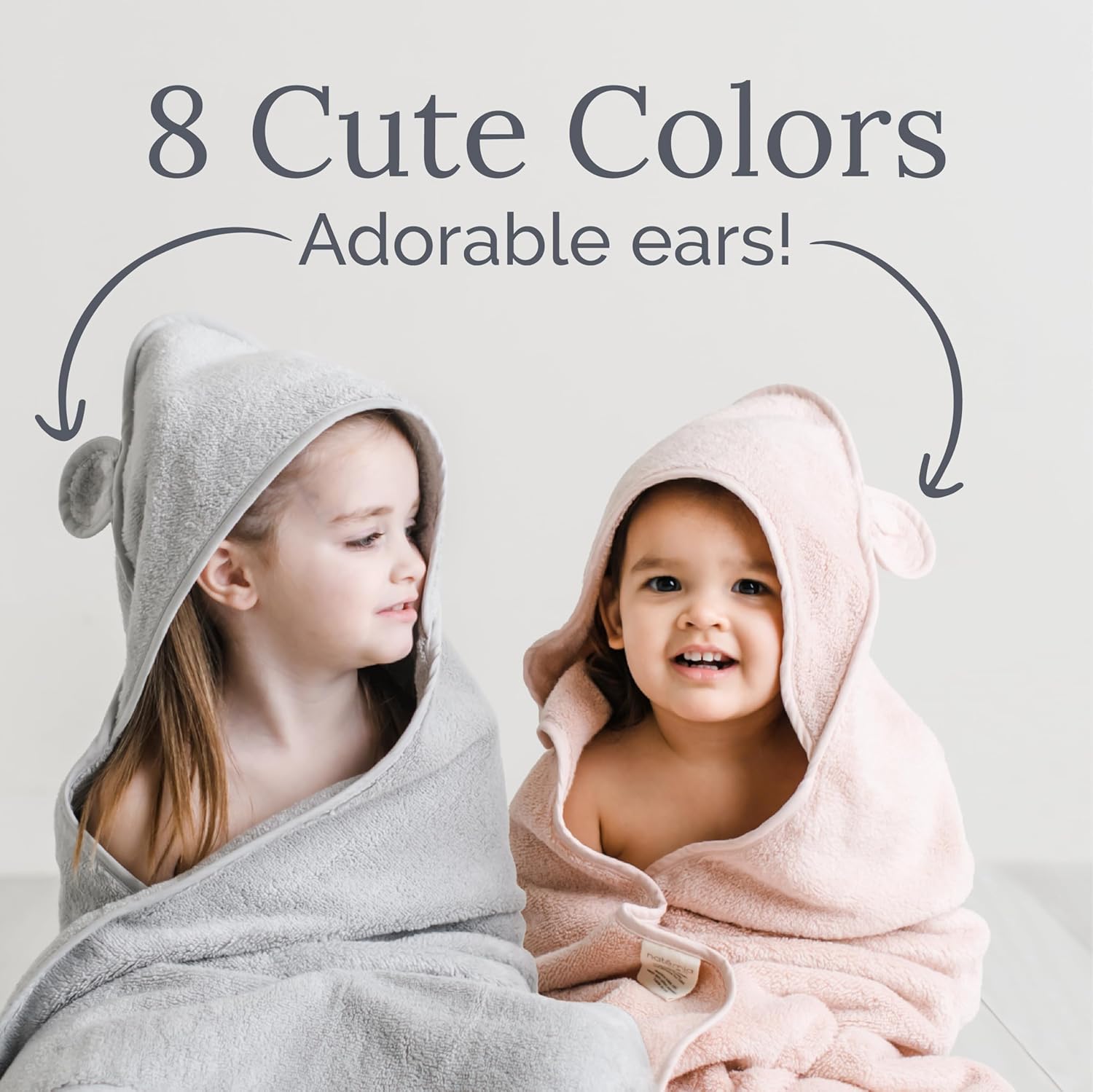 Natemia Premium Hooded Baby Bath Towel - Organic Cotton Soft Luxurious