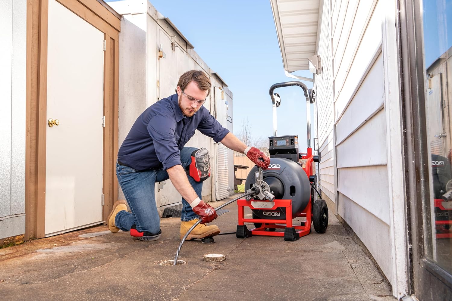 RIDGID K-4310 Drum Machine with AUTOFEED and Cable Counter