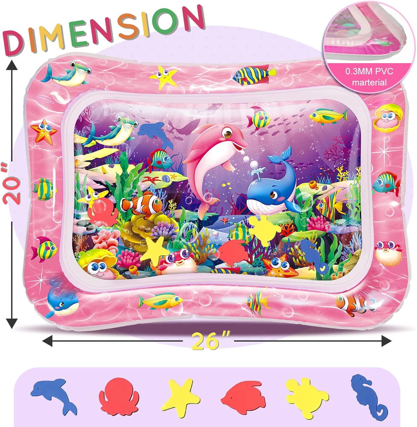 Infinno Tummy Time Water Mat for Babies 1