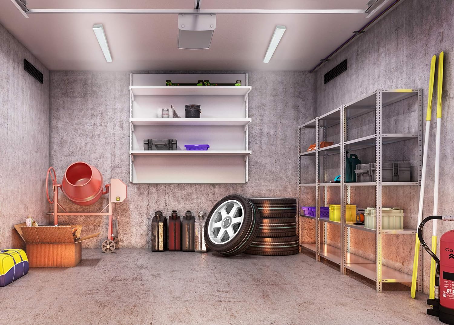 Nuvo 651082 LED Fixture 4 Feet White