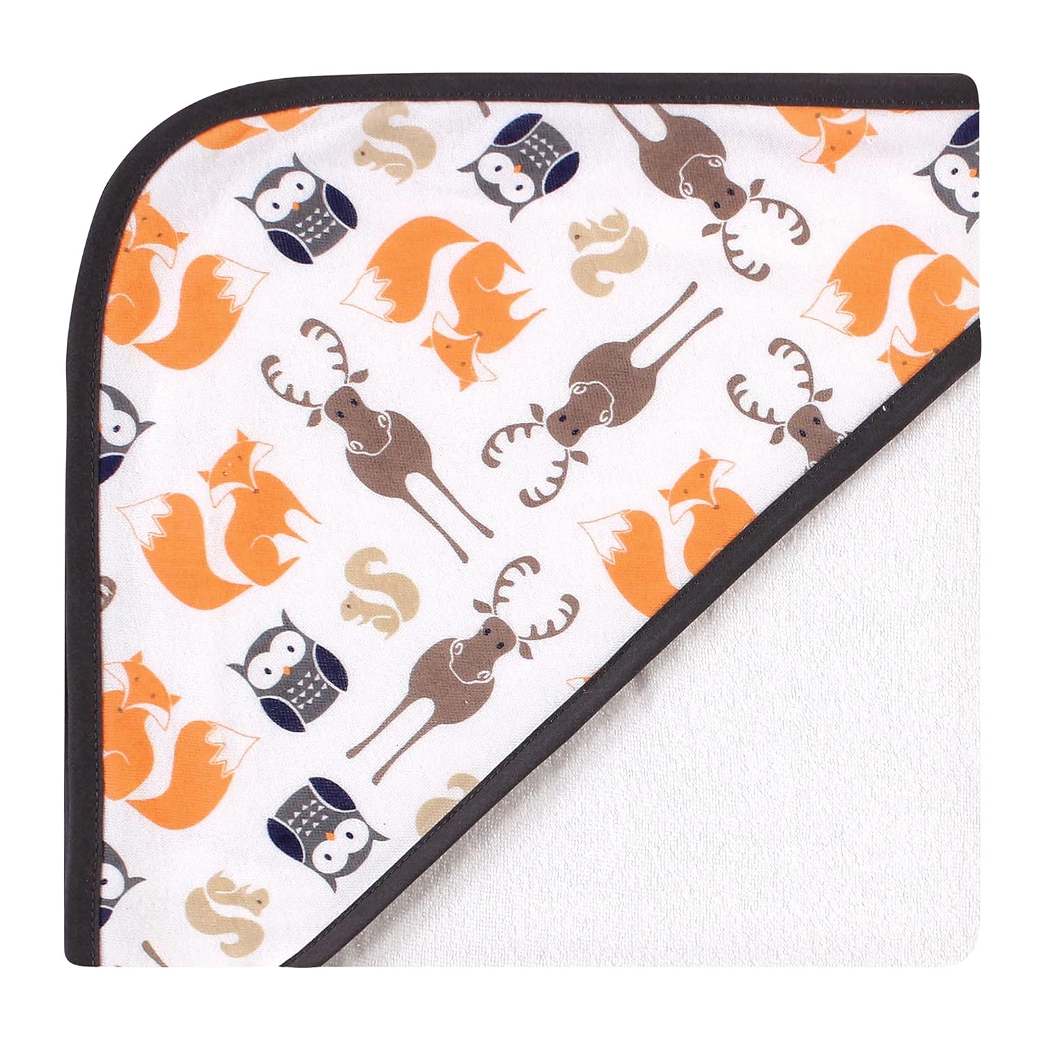 Hudson Baby Unisex Hooded Towels Fox One Size