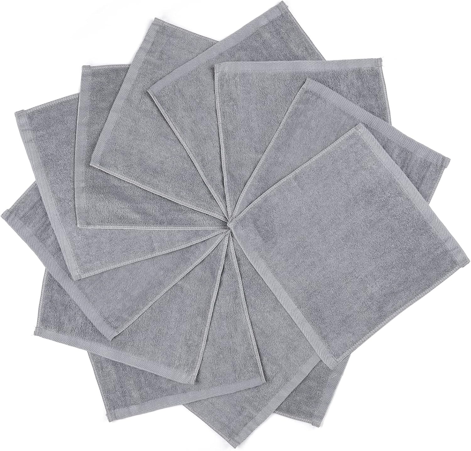 VIVANA Baby Washcloths 12 Pack Grey