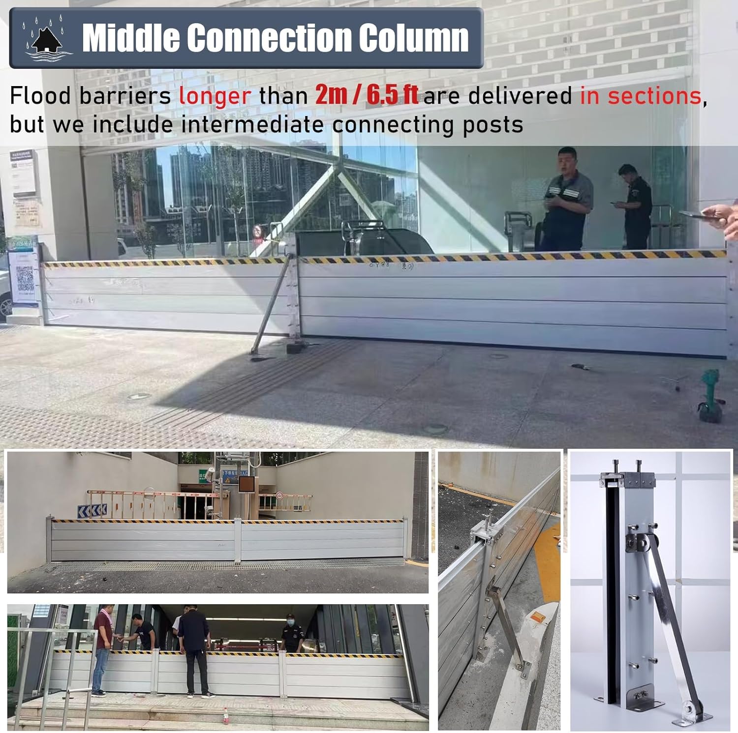 High Flood Control Baffle Detachable Flood Barriers for Outside 1