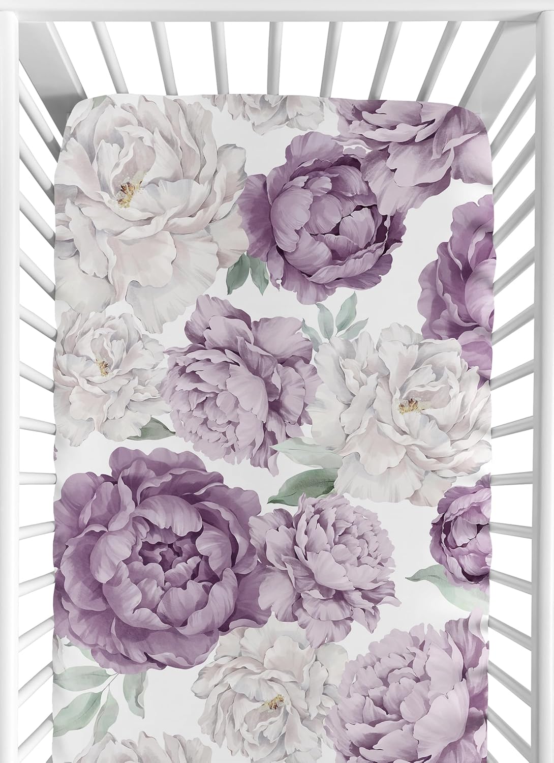 Sweet Jojo Designs Boho Crib Sheet Set 2 Pack Purple