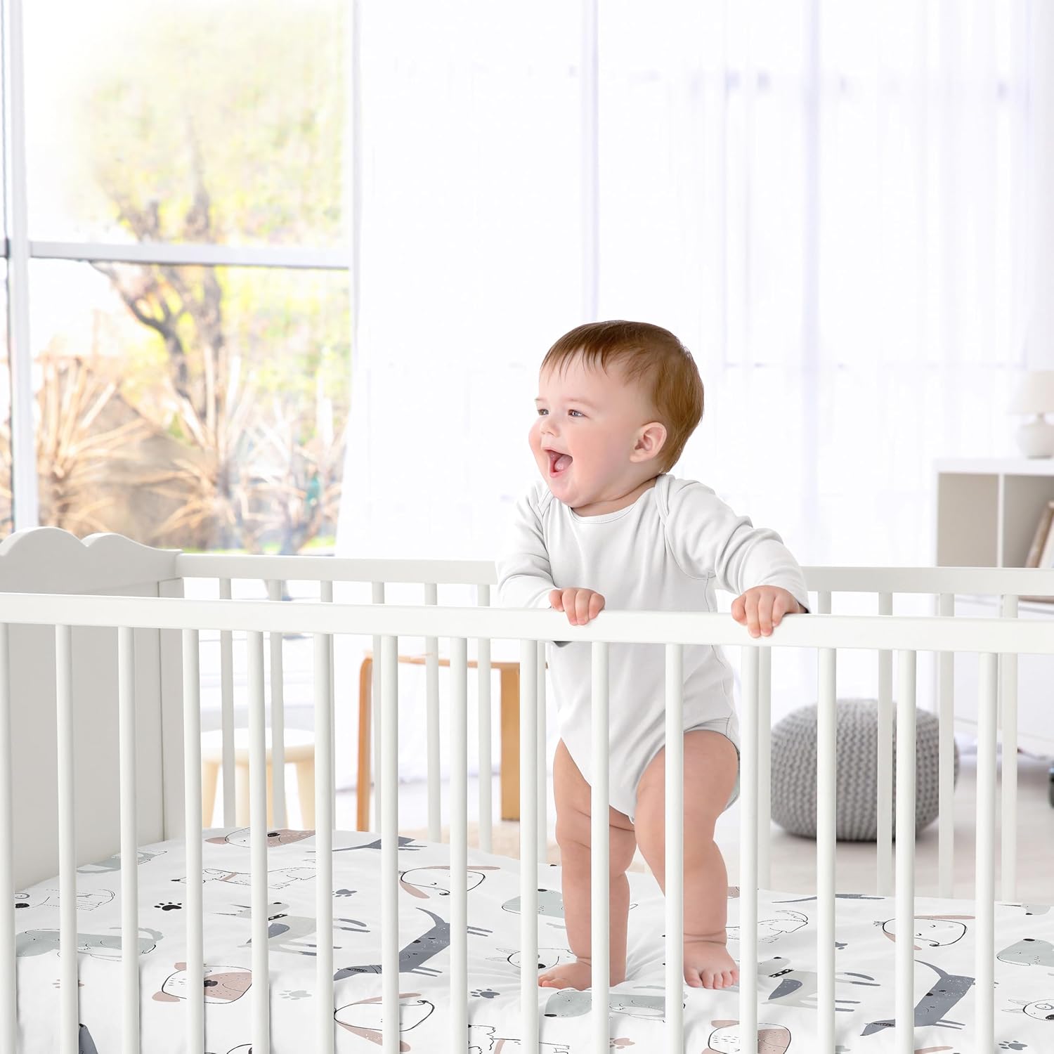 Sweet Jojo Designs Dog Boy Crib Sheet