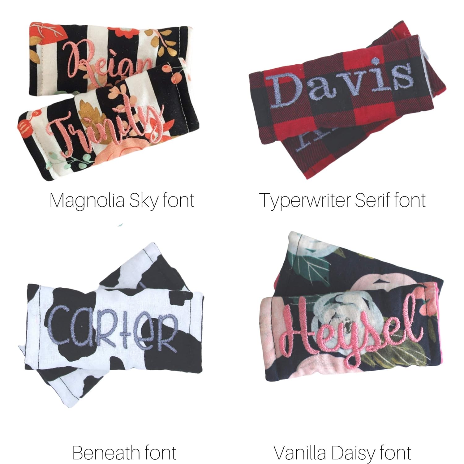 Personalized Baby Car Seat Cover with Names 1