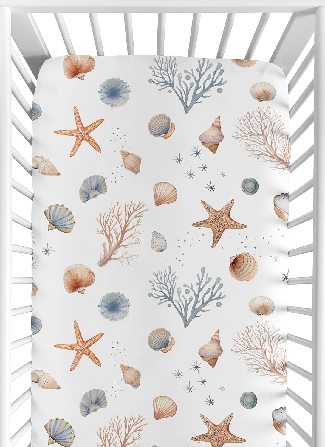 Sweet Jojo Designs Nautical Crib Sheet 1