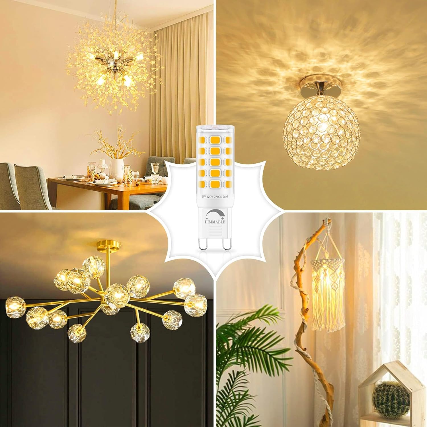 Sailstar G9 LED Bulb Dimmable 18 Pack Soft Warm White