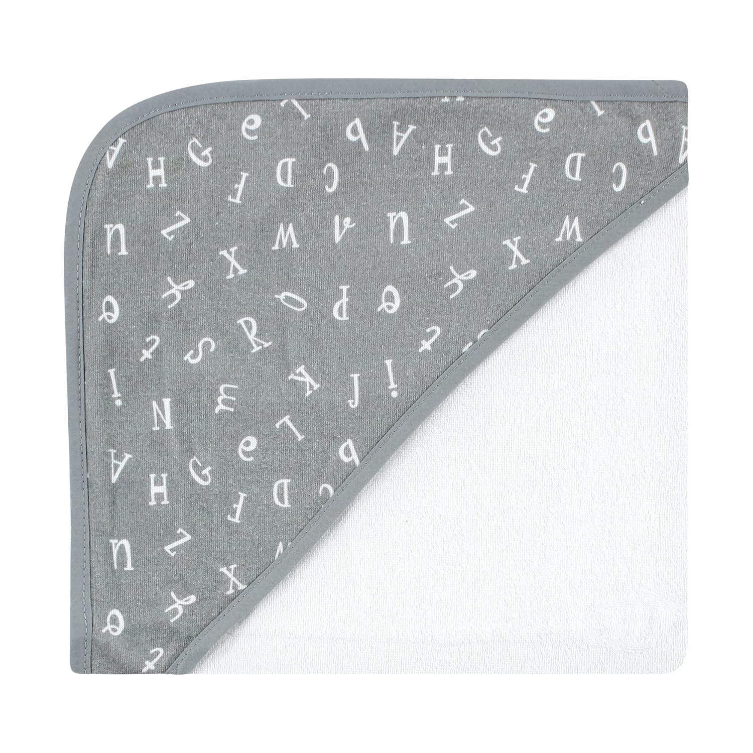 Hudson Baby Unisex Hooded Towels Alphabet One Size