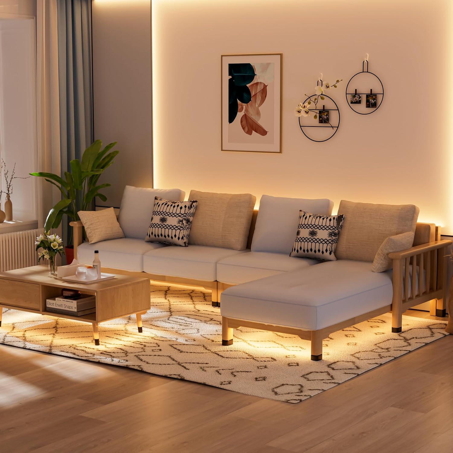 MIWISE CCT COB LED Strip Light Tunable White 20ft