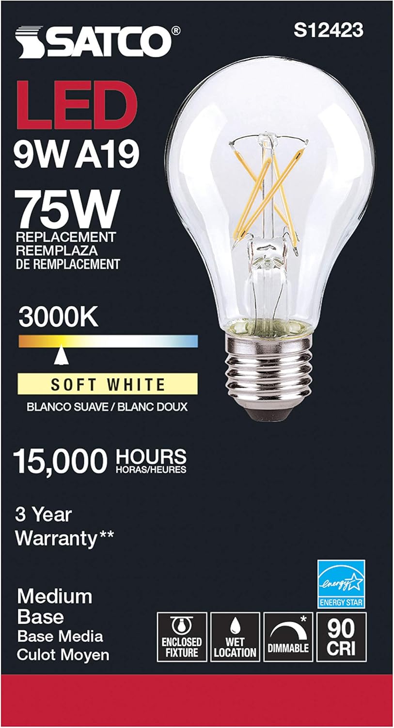 Satco 105W Flush Mount LED Light Bulb 1