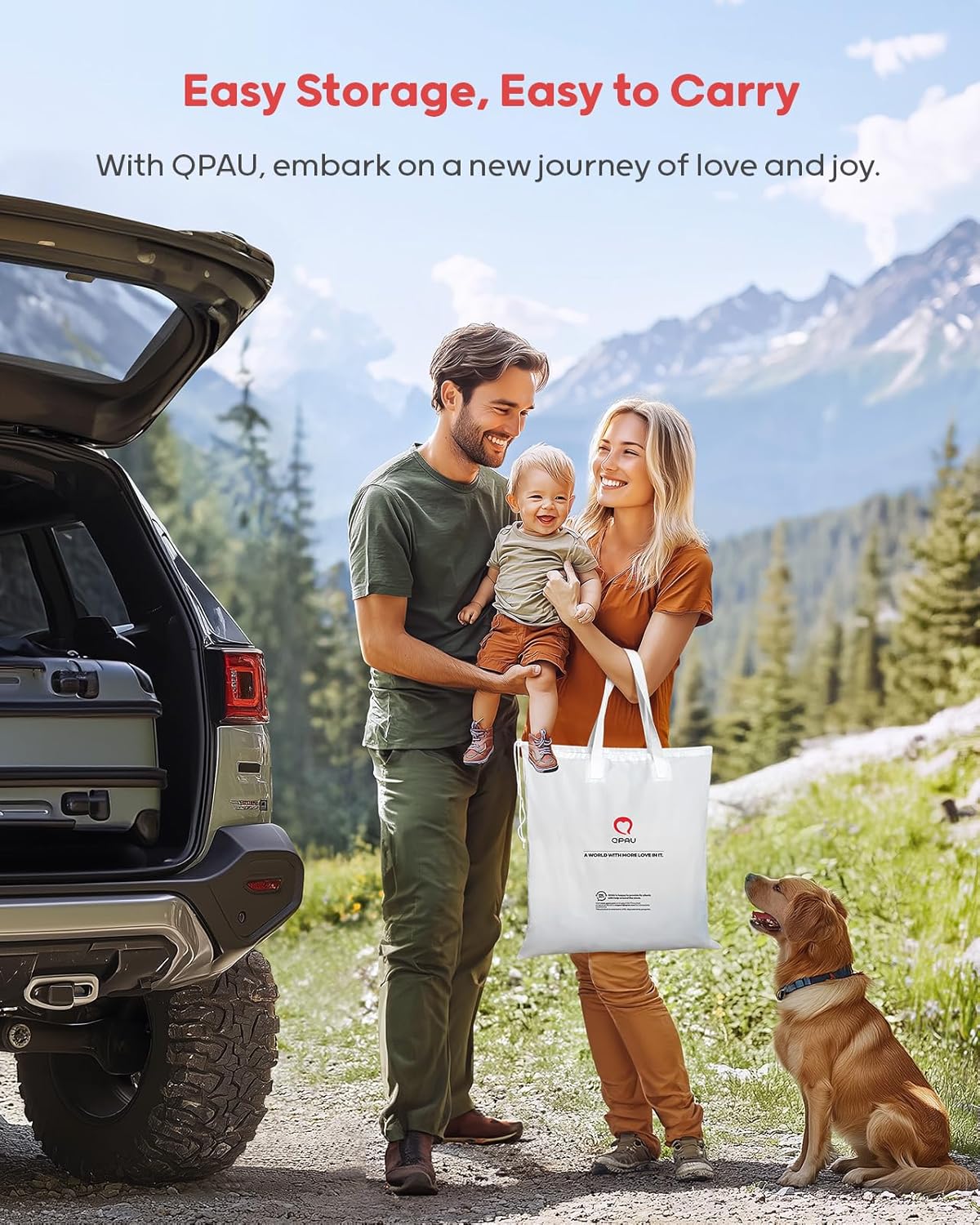 QPAU Toddler Travel Bed with Tent and Electric Pump