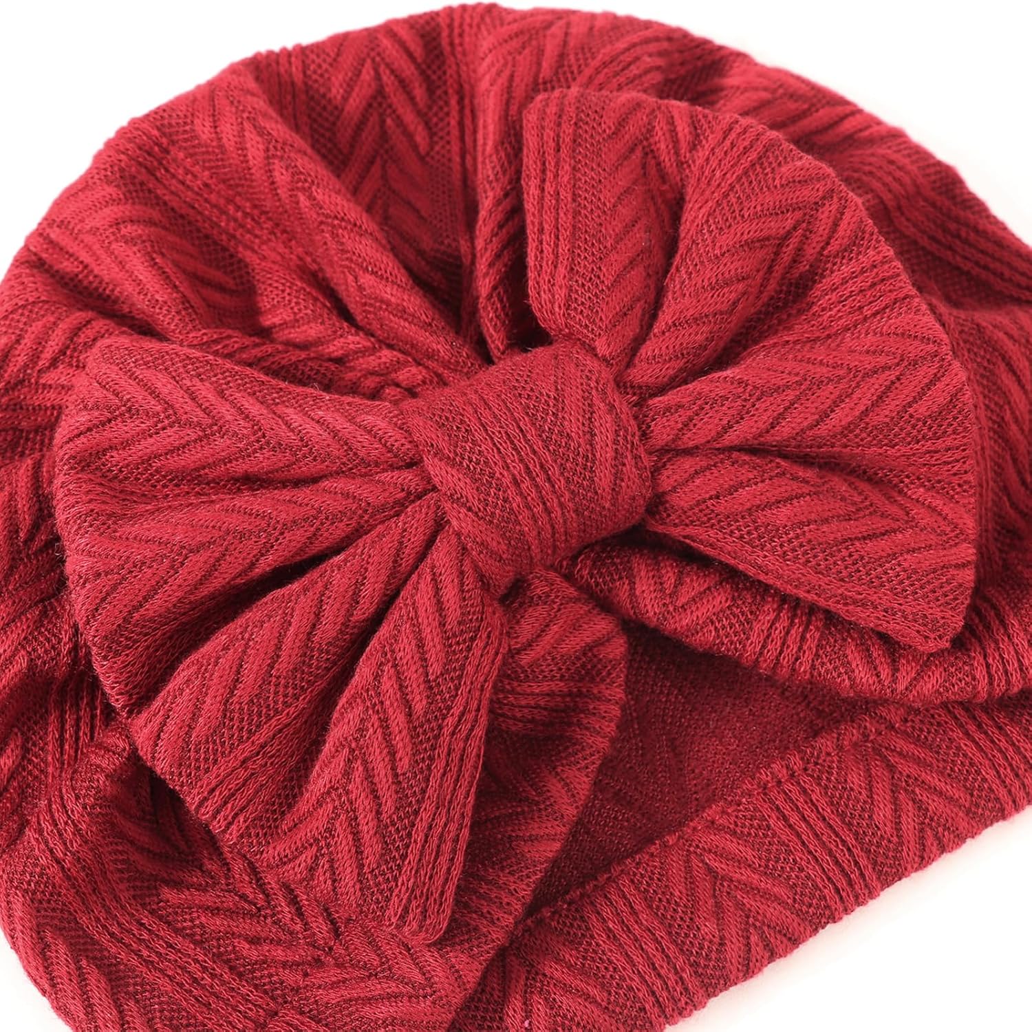 AQOKKA Newborn Receiving Blanket Set with Bow Hat Mittens