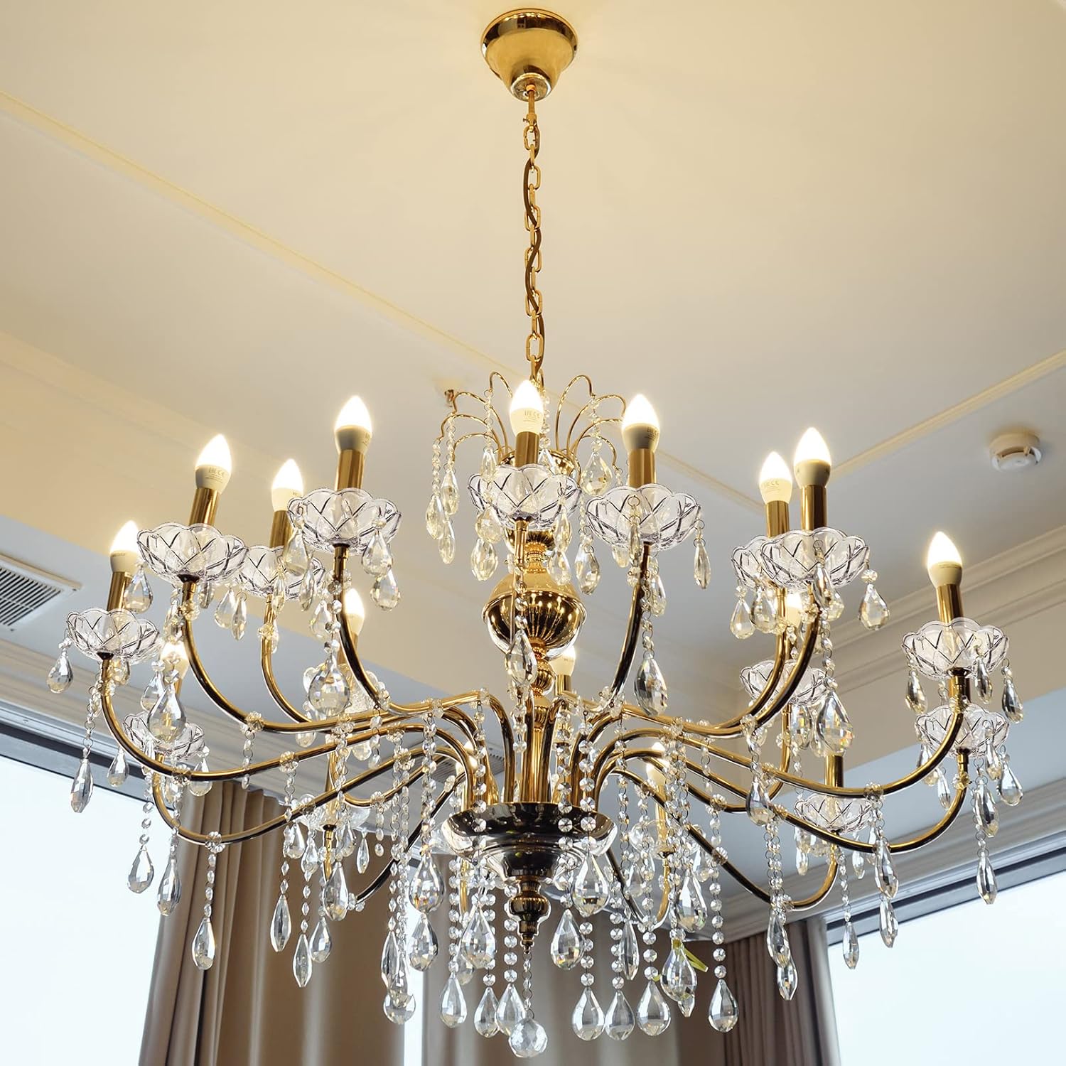 Bonuci 6 Pcs Crystal Chandelier Bobeche Replacement