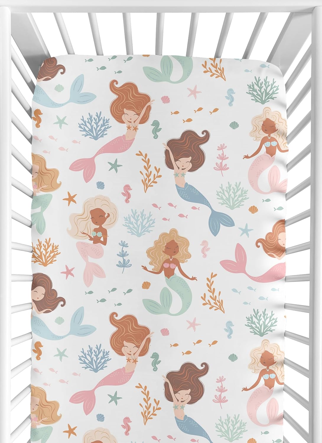 Sweet Jojo Designs Under the Sea Crib Sheet