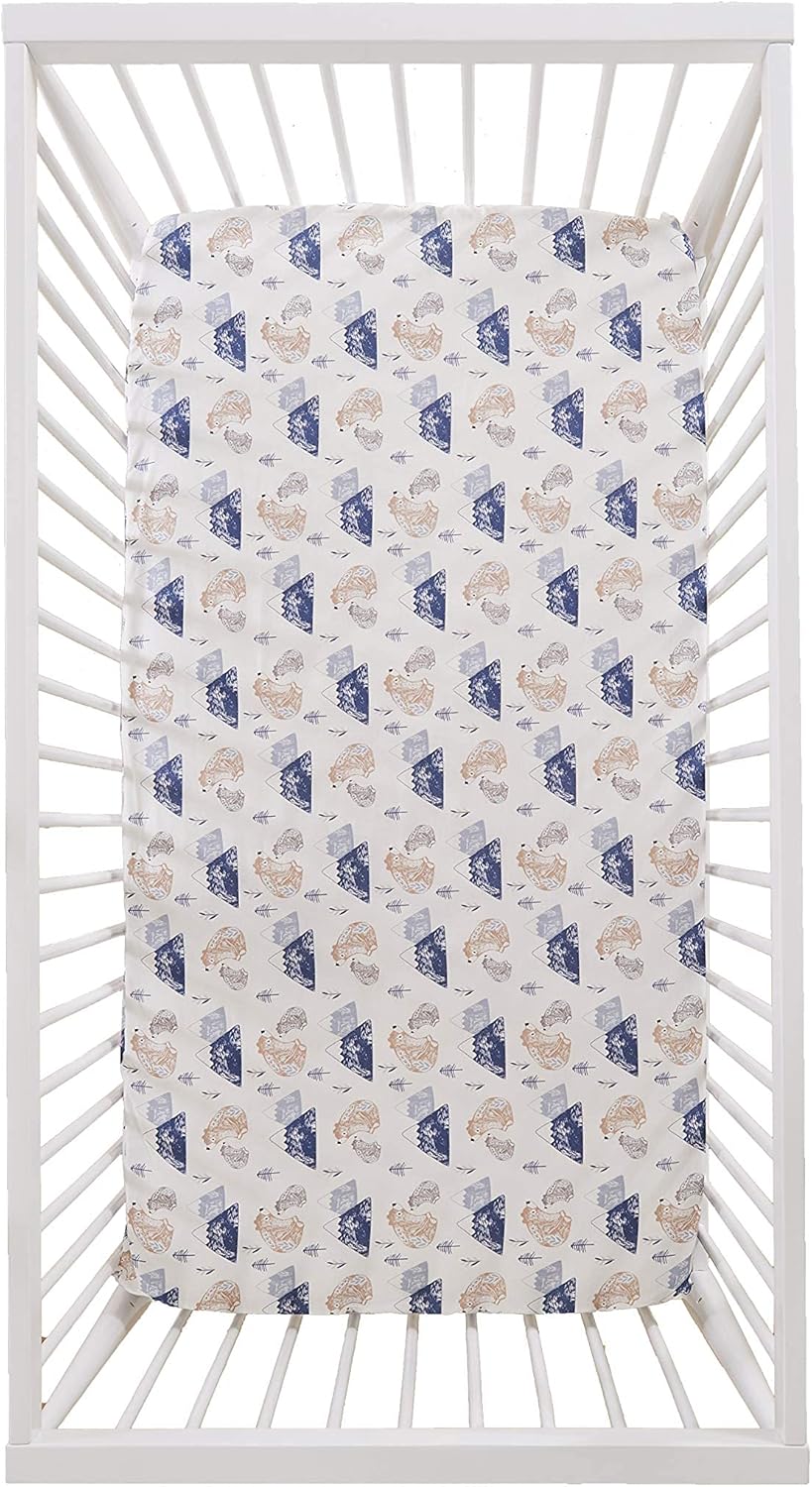 Levtex Baby Rowan Bear Crib Fitted Sheet 1