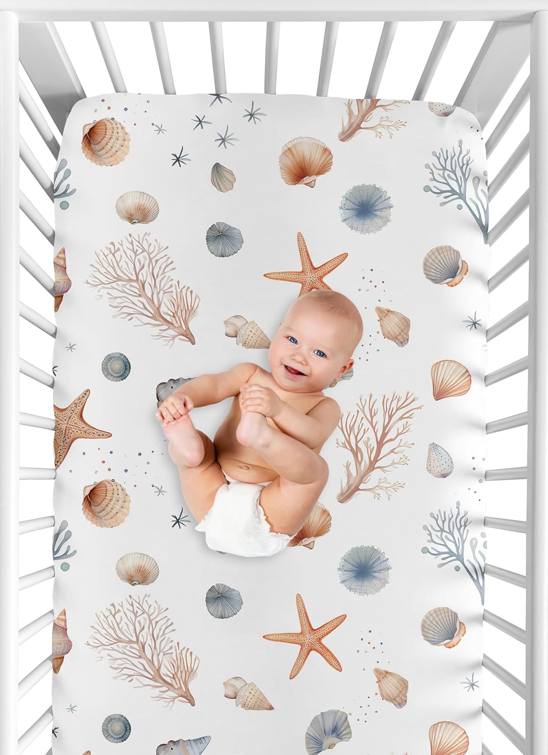 Sweet Jojo Designs Nautical Crib Sheet 1