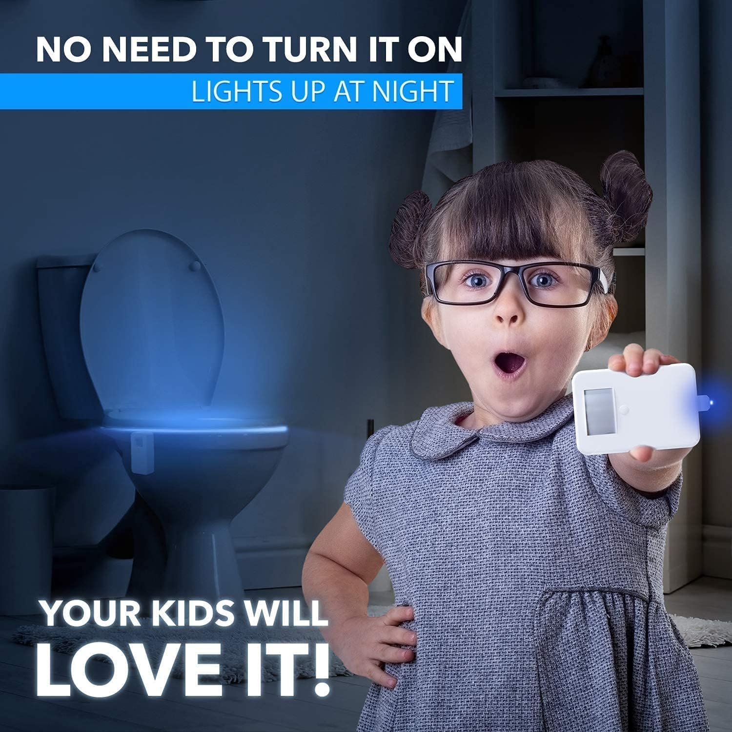 Witshine Motion Sensor Toilet Night Light with 16 LEDs